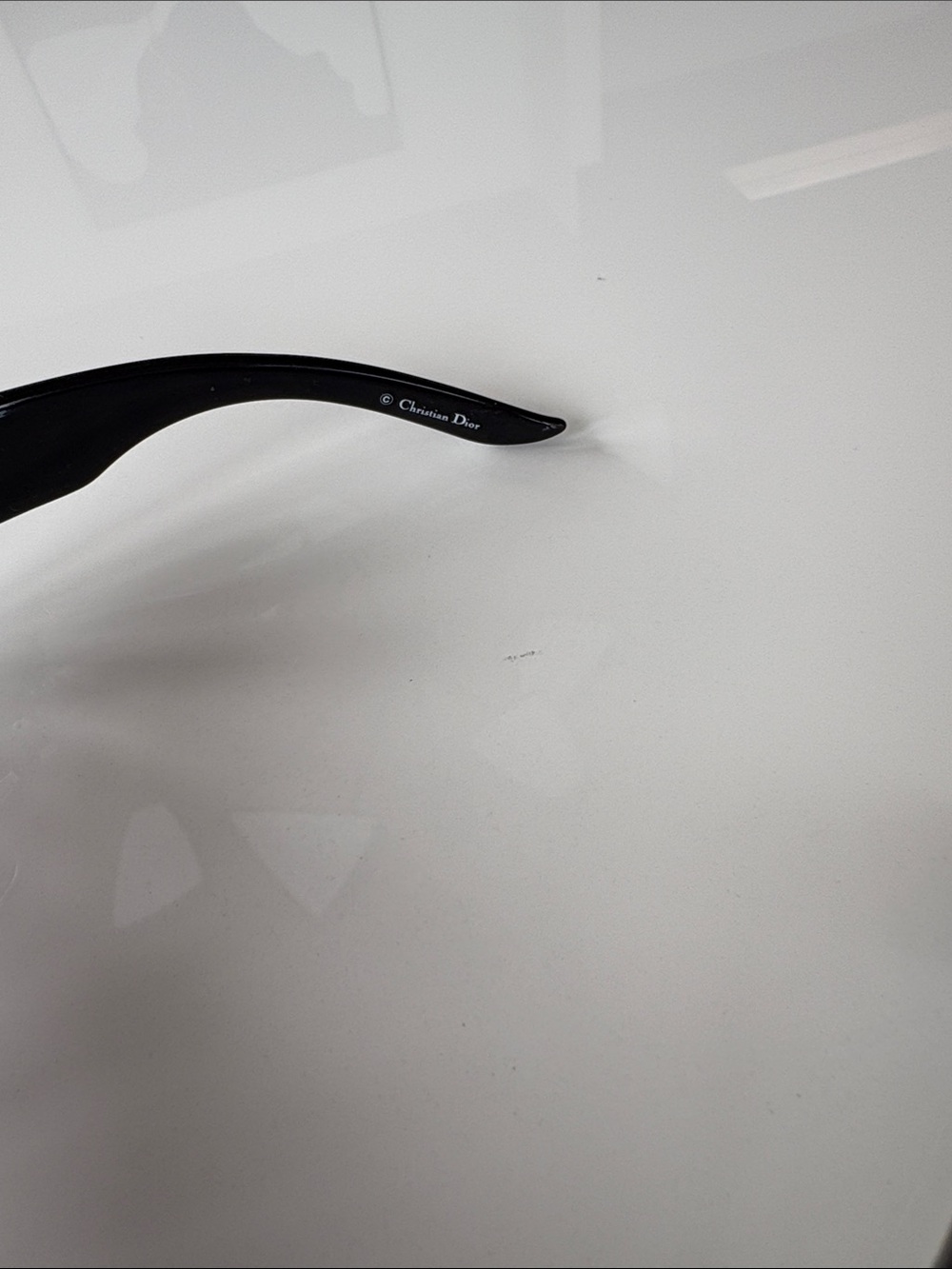 Dior Grey Shield Sunglasses with Silver Hardware - Picture 3 of 5